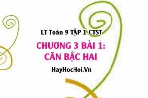 Tổng Hợp Kiến Thức Về Căn Bậc Hai và Căn Thức Bậc Hai - Toán 9 Chân trời tập 1 Chương 3 bài 1